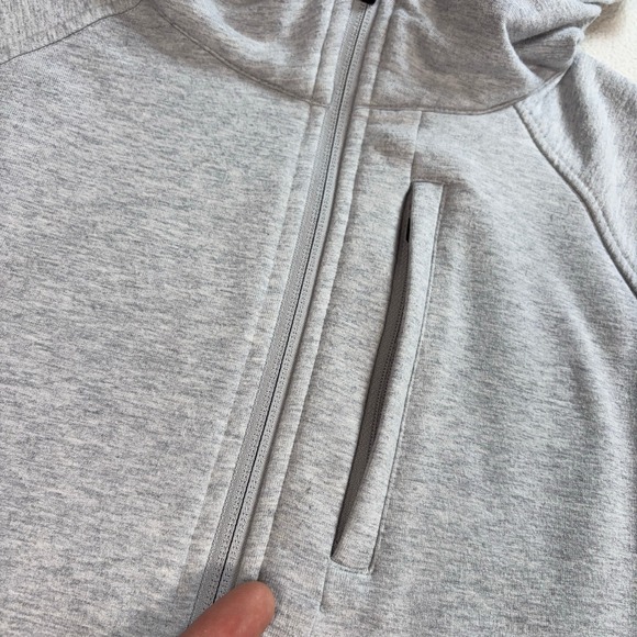 Cariloha Comfort Zip Hoodie Mens M Light Gray Bamboo Viscose Pocket Stretch Soft - Picture 11 of 16